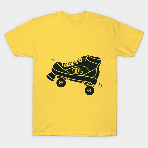 the 90s trend four-wheeled shoes T-Shirt by bloomroge